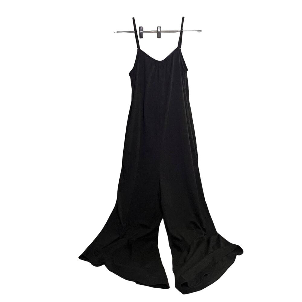 Slouchy overall jump suit with pockets and wide leg